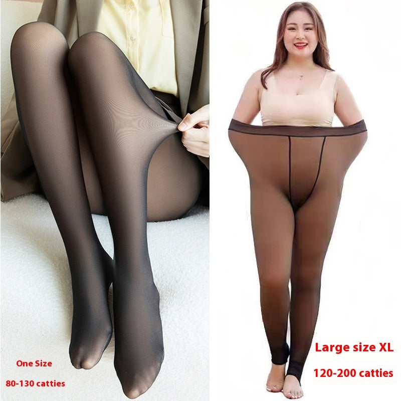 Black See-through Leggings Fall And Winter Outer Wear Pantyhose