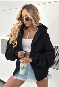 Fashion Hooded Casual Female Cardigan Top