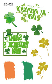 Tattoo Sticker Paper Irish Festival Flag Children Face Pasters Tattoo Sticker