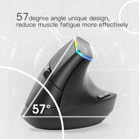 Colorful M618C RGB Vertical Wireless Ergonomic Hand-held Straight Mouse