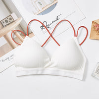 French Triangle Cup Mixed Color Sling Wrapped Chest Japanese