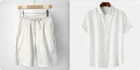 Teenagers Solid Color Short-sleeved Lapel Shirt Top
