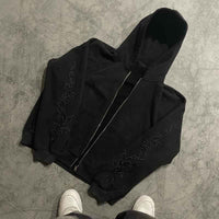 Street-style Niche Hip-hop Hoodie With A Unique Creative Letter Print