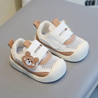 Hollow Transparent Net Soft Bottom 0-1-2 Years Old Cartoon Toddler Walking Shoes