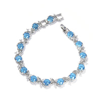 Women's Round-shaped Zircon-inlaid Bracelet