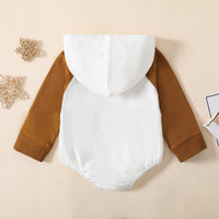 Patchwork Letter BUBS Hooded Romper