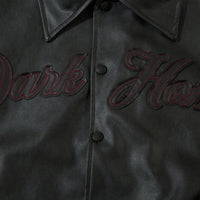 Loose Lapels Leather Coat Boys Spring And Autumn Rock