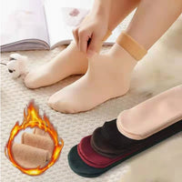 Winter Plush Thickened Mid Height Warm Snow Socks