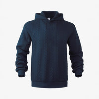 Men's New Hoodie Solid Color Casual Fashion Long-sleeved Pullover Sweatshirt