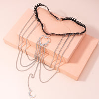 Casual Beach Love Moon Leg Ring Body Chain