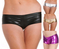 Leather Strapless Underwear Color Gold Black Red Leather Pants