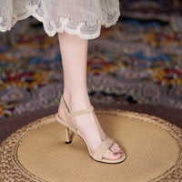 Women's One-strap Sandals Summer Stiletto High