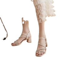 Women's Simple Casual Mid Heel Sandals