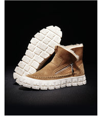 New Fur One Boot Men's Leather Wool And Fleece