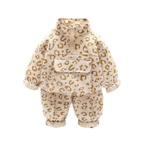 Boys And Girls Western Style Stand Collar Two Piece Suit