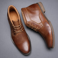 Men's Business Casual High Top British Lace-Up Martin Boots