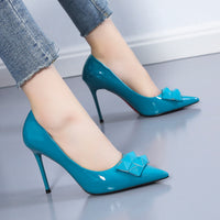 Pointed Toe Bag Sexy European And American Black Thin Shoes Women's Shoes