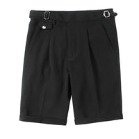 Contrast Color Fashion All-match Neapolitan Style Slim White Shorts