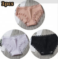 Japanese Mid-waist Lace-trimmed Girl Briefs