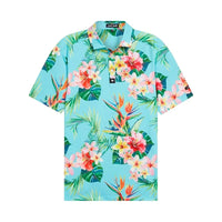Men's Golf Polo Shirt Printed Sports T-shirt Table Tennis Feather Tennis Suit Quick-drying Top