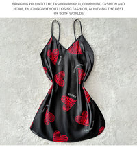 European And American Style Strap Women's Love Summer Nightdress