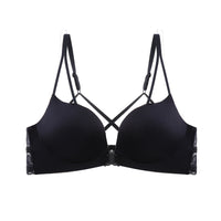 Front Button Underwear Women Without Steel Ring Gathering Bra