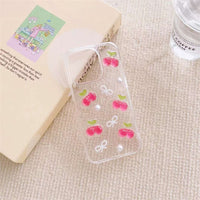 Epoxy Three-dimensional Cherry Bow Phone Case