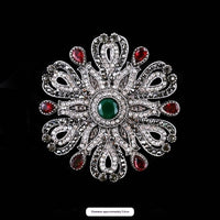 Baroque-style Vintage Crystal Brooch For Men And Women
