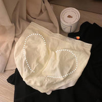 Elastic Super Simple Cotton Mid Waist Comfortable Cotton Crotch Girls' Briefs