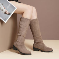 Womens Chunky-Heel Over-the-Knee Boots For FallWinter New Style