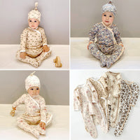 Newborn Baby's Foot Cover Bodysuit For Boys And Girls