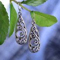 Retro Metal Carved Court-Style Earrings For Women