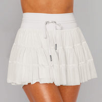 Lace Mesh Patchwork Culottes Exposure-proof Belt Safety Pants