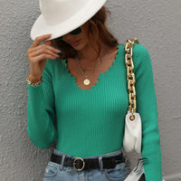 Loose Solid Color European And American Knitwear Women's Sweater