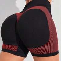 Women's Fashion Seamless Peach Tight High Waist Sports And Fitness Shorts