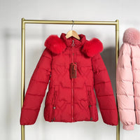 Fur Collar Fashionable Warm Jacket Women