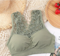 Lace Plus Size Plus-sized Seamless Beauty Back Tube Top Without Steel Ring Women
