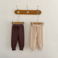 Infants And Children Baby Bunched Feet Style Pants Cotton Knitted