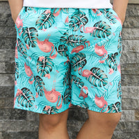 Fashion Men's Casual Printed Five-point Swimming Trunks