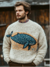 Halloween Men And Women Same Style Loose Sweater