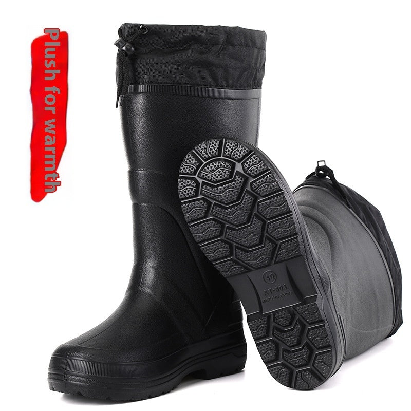 Men's Lightweight Labor Protection Pure Long Rain Boots