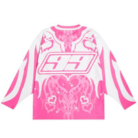 American Retro Jersey Street Love Loose Long Sleeve