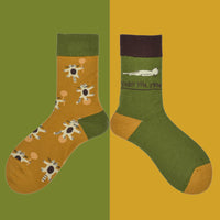 Medium Tube Mandarin Duck Feet Net Red Cotton Cartoon Tide Women Socks