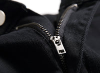 European And American Slim Straight Zipper Pleated Men