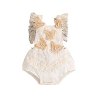 Children's Lace Mesh Lace Embroidered Jumpsuit