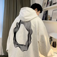 Autumn American Retro Plus Size Hooded Sweater
