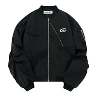 National Fashion Niche Irregular Design Pleated Loose Jacket Coat
