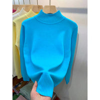 Autumn And Winter Gas Half Turtleneck Outerwear Top