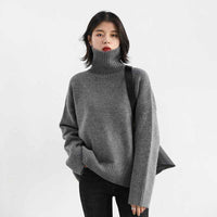 Women's Turtleneck Sweater Vintage Thickened Sweater