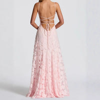 Female Simplicity French Romantic Style Backless Dress
